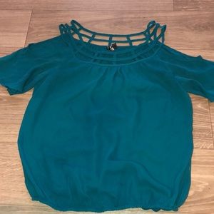Shirt blueish greenish good condition